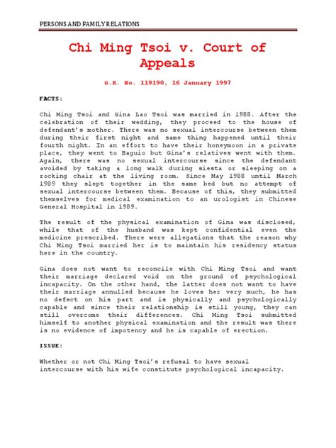 chi ming tsoi summary|Chi Ming Tsoi Vs. Court Of Appeals, 266 SCRA 324, G.R. No..